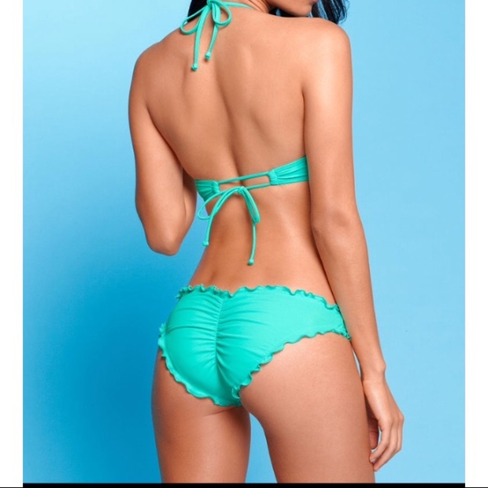 Victoria secret blue swimsuit! Sexy! Sexy!